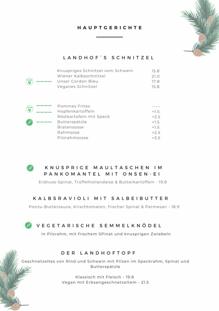 Aktuelle Speisekarte Landhof oftersheim de
